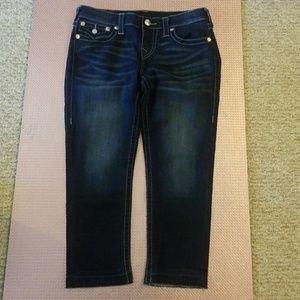 Women's True Religion Crop Jean Size 28